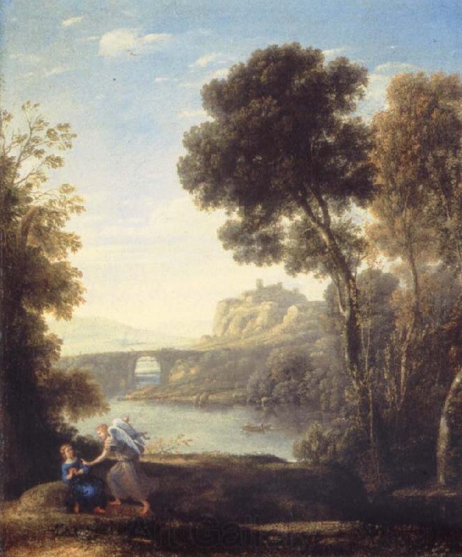 Claude Lorrain Landscape with Hagar and the Angel France oil painting art